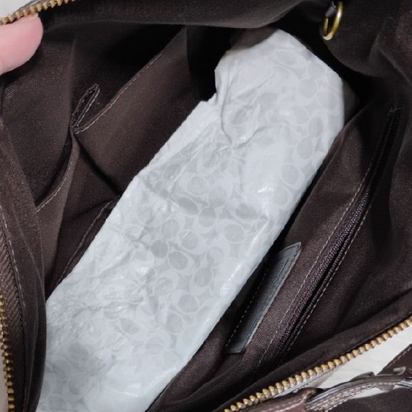 FIRM PRICE! RARE! New Coach Tonal Signature C  Hobo Shoulder Bag Dust Bag - Picture 14 of 16